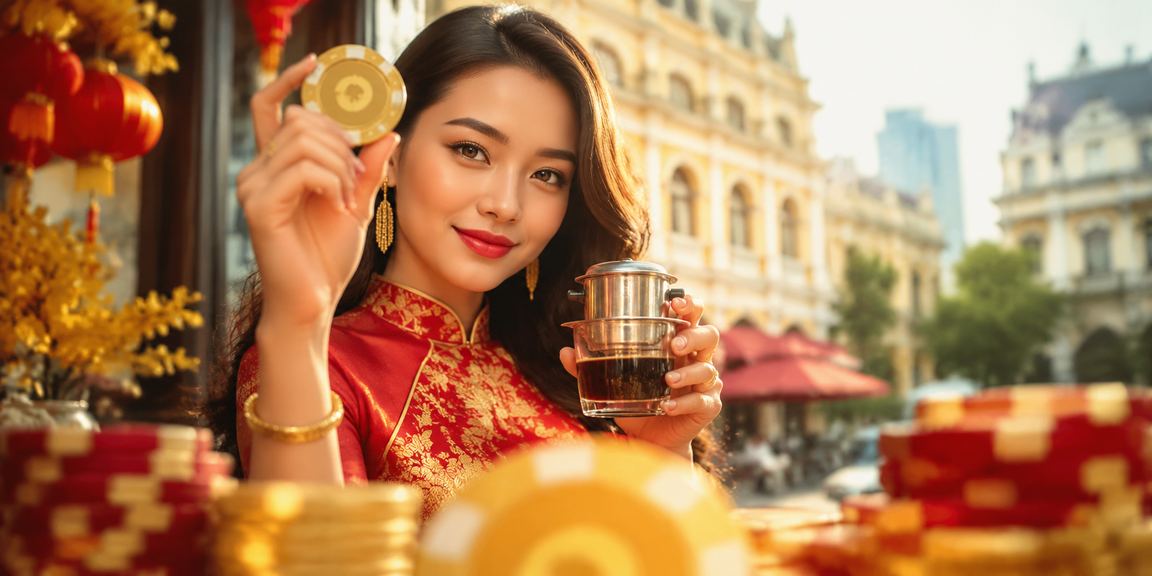 Người dùng tại TP. Hồ Chí Minh ngồi quán cà phê xem kèo và đặt cược trực tuyến trên điện thoại